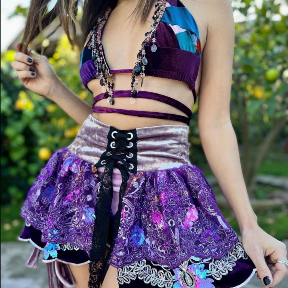 Lux Muse Disco Lemonade Purple Thyat Skirt